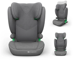 KINDERKRAFT automobilinė kėdutė JUNIOR FIX 2 PLUS, 100-150 cm., Pilkas, KCJUFI20GRYPL0N