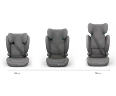 KINDERKRAFT automobilinė kėdutė JUNIOR FIX 2 PLUS, 100-150 cm., Pilkas, KCJUFI20GRYPL0N