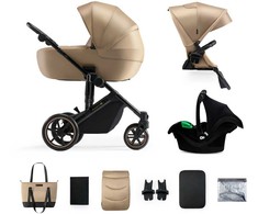 KINDERKRAFT universalus vežimėlis 3in1 PRIME 2 3IN1 MINK PRO SANDROSE BEIGE, KSPRIM02BEG300I