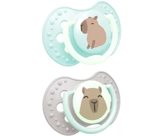 LOVI dinaminis silikoninis čiulptukas CapiChill Boy, 0-6m, 2 vnt., 22/932boy
