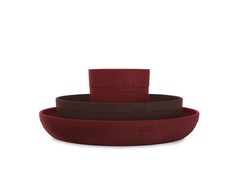 LOVI indų rinkinys su puodeliu TAMARILLO, 6m+, bordo spalvos, 21/532_red