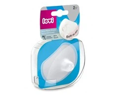 LOVI silikoninė spenelių apsauga Skin Touch 2 vnt M/L dydis, 5/606gb