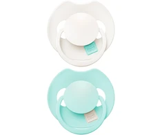 LOVI silikoniniai dinaminiai čiulptukai Prime, Lagoon/Mint Kreminis, 0–6 mėn., 2 vnt., 34/451