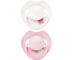 LOVI silikoniniai dinaminiai čiulptukai Prime, Rose/Rose Kreminis, 0–6 mėn., 2 vnt., 34/454