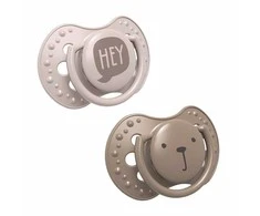LOVI silikoninis dinaminis čiulptukas HEY GIRL, 3-6m, 2 vnt, ruda, 22/886girl