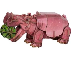 MAKEBUG 3D popierinė delionė Begemotas, MB-D-0019