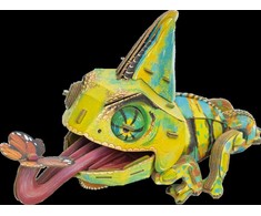 MAKEBUG 3D popierinė delionė Chameleonas, MB-D-0050
