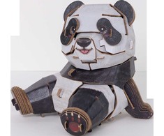 MAKEBUG 3D popierinė delionė panda, MB-D-0041