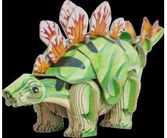 MAKEBUG 3D popierinė delionė Stegozauras, MB-D-0038