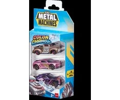 Metalmash METAL MACHINES trijų automobilių rinkinys keičiantis spalvą, asort., 67101