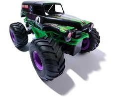 Nuotoliniu būdu valdomas visureigis MONSTER JAM RC Smash &amp; Bash Grave Digger
