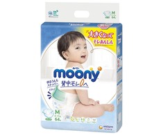 Sauskelnės  MOONY Airfit M 6-11kg 64 vnt.