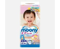 MOONY Airfit sauskelnės, XL, 12-17kg., 44 vnt., 19640