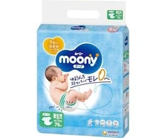 MOONY sauskelnės AIRFIT, NB, 76 vnt., 0-5kg, 13780