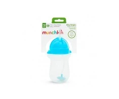 MUNCHKIN gertuvė su šiaudeliu ir svareliu, mėlynos spalvos, 12mėn+, 296ml, 01246101