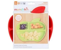 MUNCHKIN lėkštės su skyreliais, Lil Apple, 6mėn+, 3 vnt, 91513P