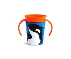 MUNCHKIN mokomasis puodelis su rankenomis, orka, Miracle 360 Wildlove, 6mėn+, 177 ml, 05177502