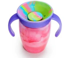 MUNCHKIN neišsiliejanti gertuvė, Miracle Tie Dye, Mixed Case, Tropical, 6 mėn.+, 207 ml, assort., 90317