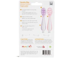 MUNCHKIN šaukšteliai, 3 vnt., Gentle Dip, Rožinė-Violetinė, 4 mėn.+, 91510P