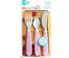 MUNCHKIN valgymo įrankių rinkinys, Splash, violetinis, 3 vnt, 9025402