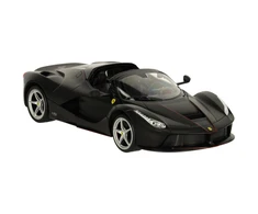 Nuotoliniu būdu valdomas 1:14 automodelis RASTAR R/C Ferrari LaFerrari Aperta, juodas