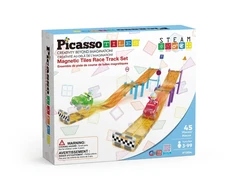 PICASSO TILES Magnetinis konstruktorius Racing Track Set 45 det., PTR04