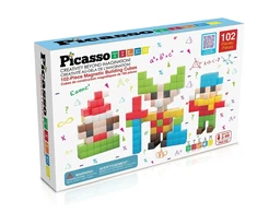 PICASSO TILES Magnetinis konstruktorius Magnetic Cubes 102 det., PMC102