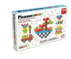PICASSO TILES Magnetinis konstruktorius Magnetic Cubes 108 det., PMC108