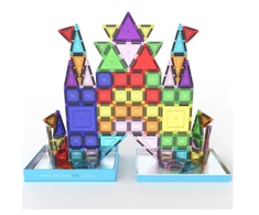 PICASSO TILES Magnetinis konstruktorius Construction set with Pieštukas box 100 det., PN04