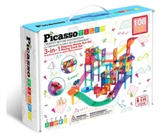 PICASSO TILES Magnetinis konstruktorius 2in1 set 108 det., PTG108