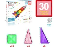 PICASSO TILES Magnetinis konstruktorius 30 det., PTM30