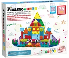 PICASSO TILES Magnetinis konstruktorius Building blocks set 75 det., PTE21