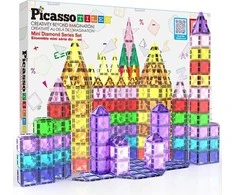 PICASSO TILES Magnetinis konstruktorius 80 det., PTM80