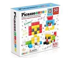 PICASSO TILES Magnetinis konstruktorius Magnetic Cubes 50 det., PMC50