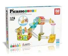 PICASSO TILES Magnetinis konstruktorius Marble Run 80 det., PTMG80