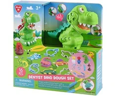 PLAYGO DOUGH dantų gydytojo rinkinys su dinozauru, 8433