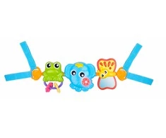 PLAYGRO muzikinis vežimėlio žaislas Travel Trio Musical, 0186984