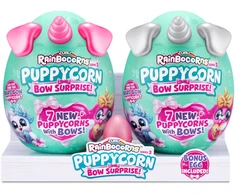 RAINBOCORNS pliušinių žaislų rinkinys Sparkle Heart Surprise Combo, 6 serija, Puppycorn Surprise Bow, 2 vnt, 9275