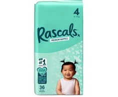 Rascal And Friends RASCAL sauskelnės 4 dydis, 10-15 kg, 36 vnt., 9307