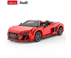 RASTAR 1:14 mastelio surenkamas automodelis AUDI R8 Spyder Bricks, 93800