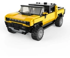 RASTAR 1:30 surenkamas automodelis Hummer EV, asort., oranžinis/geltonas, 454 dalys, 93700