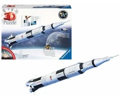 Ravensburger 3D Dėlionė 504 vnt. - Apollo Saturn V raketa