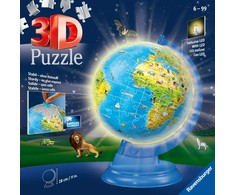 RAVENSBURGER 3D dėlionė Light Up Childrens Globe, 180d., 11288