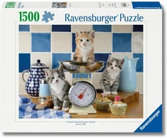 Ravensburger Dėlionė 1500 vnt. - Kačiukai virtuvėje