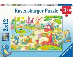 RAVENSBURGER Dėlionė dėlionė Mano dino draugai, 2x12 det., 05246 2