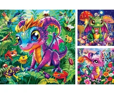 RAVENSBURGER Dėlionė dėlionė Mažieji sodo drakonai, 3x49 det., 12004301 0