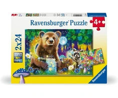 RAVENSBURGER Dėlionė dėlionė Mieli miško draugai, 2x24 det., 12004160 3