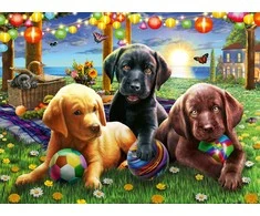 Ravensburger Dėlionė 100 vnt. - Šuniukų iškyla