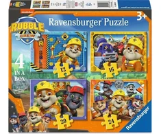 RAVENSBURGER vaikiška dėlionė Rubble &amp; Crew, 12/16/20/24 det., 12004188