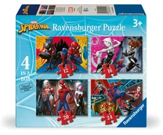 RAVENSBURGER vaikiška dėlionė Spider-Man, 12/16/20/24 det., 12004201